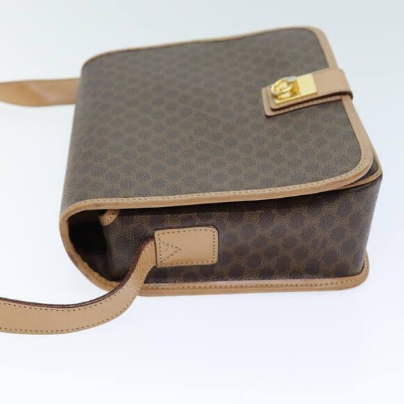 CELINE Macadam Canvas Shoulder Bag Pvc Brown - Picture 5 of 12